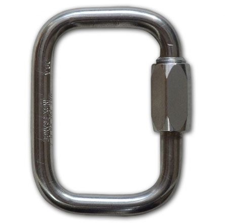Pair Maillon Rapide 6mm Carabiner For Paragliding Paramotor Reserve Parachute 